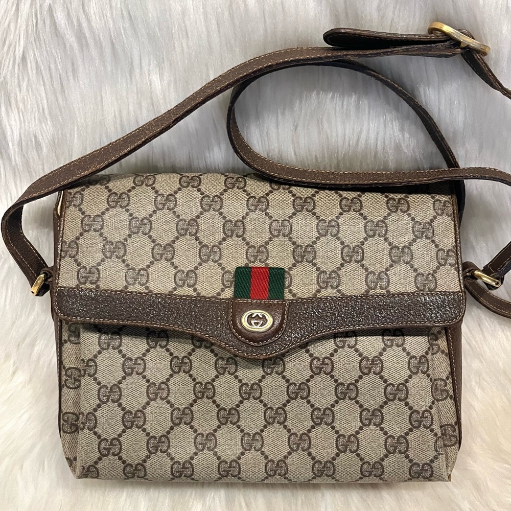 Gucci Beige and Brown Crossbody Bag - Picture 3 of 12